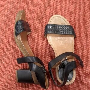 Nurture Black Heeled Sandals 8